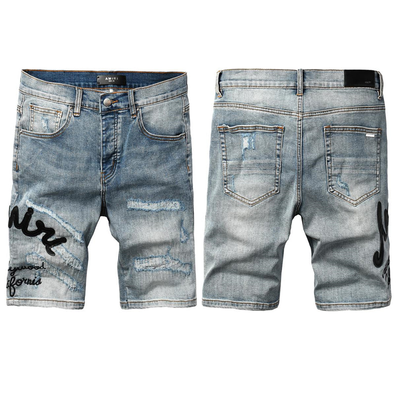 Amiri Fashion Denim shorts 6011