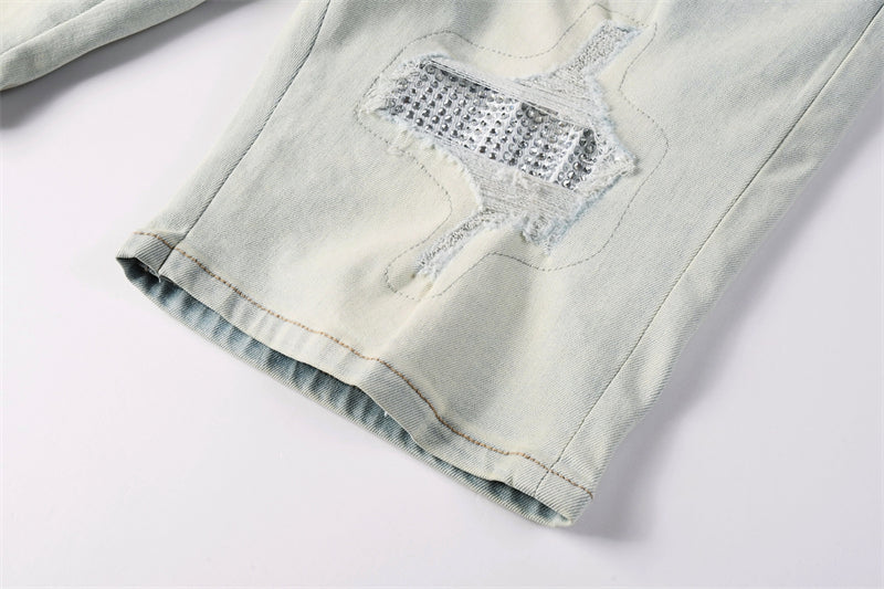 Amiri Fashion Denim shorts 6002