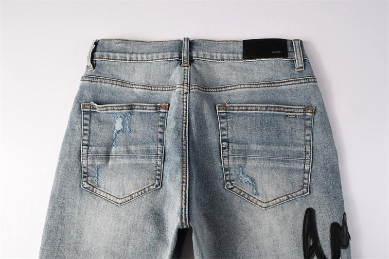 Amiri Fashion Denim shorts 6011