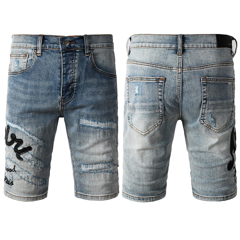 Amiri Fashion Denim shorts 6011