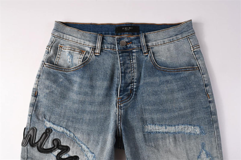 Amiri Fashion Denim shorts 6011