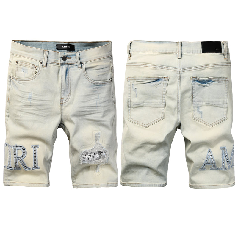 Amiri Fashion Denim shorts 6002