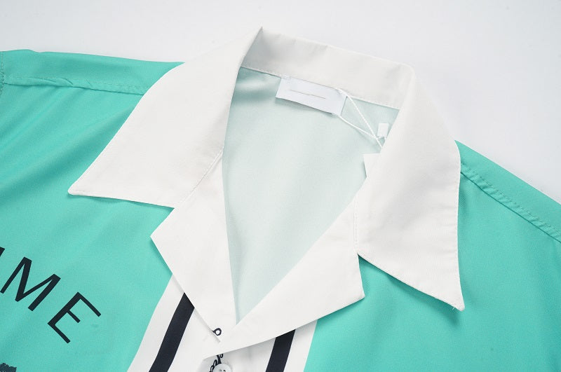 SOLO CASABLANCA 23SS SILK CUBA COLLAR SHIRT