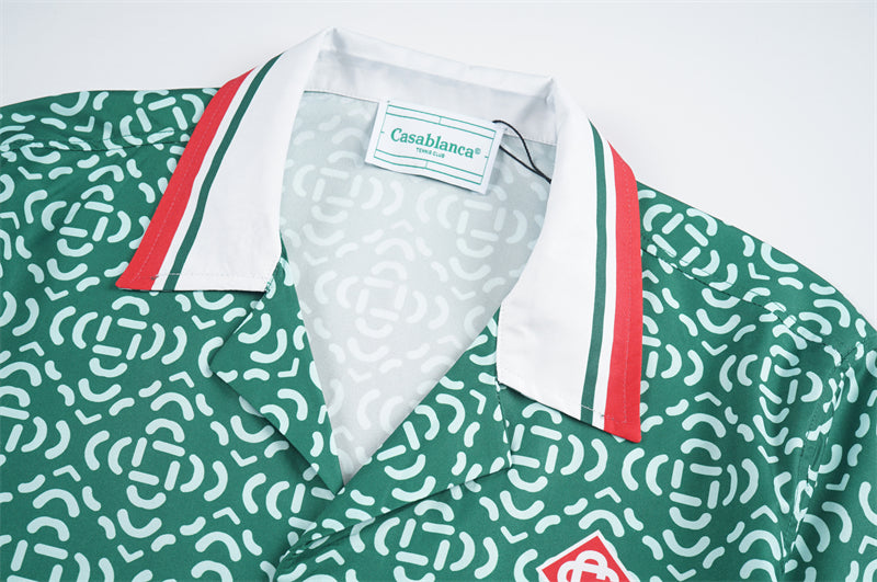 SOLO CASABLANCA 23SS SILK CUBA COLLAR SHIRT