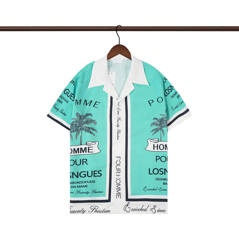 SOLO CASABLANCA 23SS SILK CUBA COLLAR SHIRT