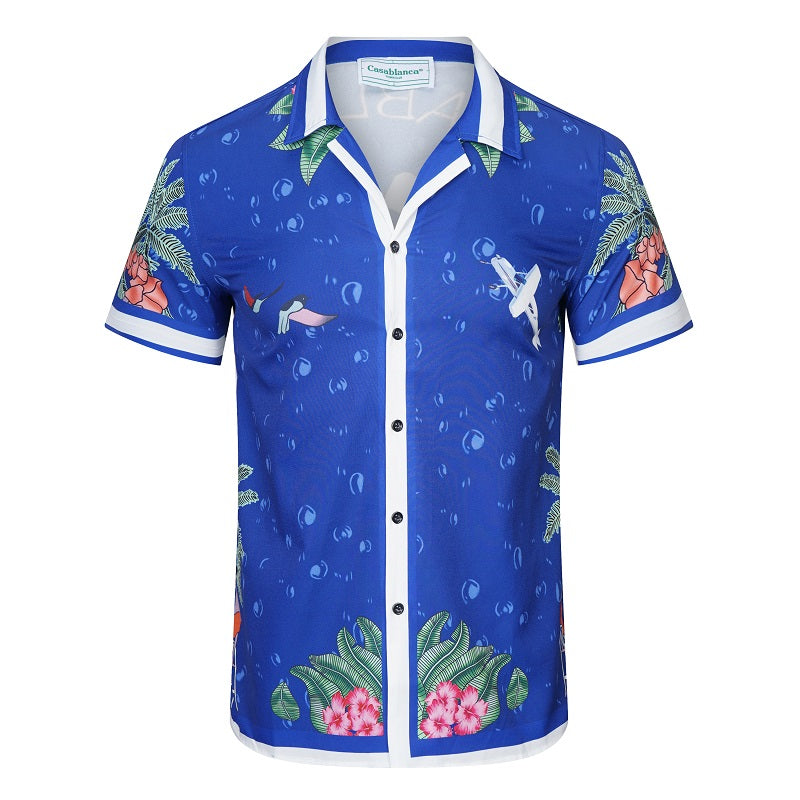 SOLO CASABLANCA 23SS SILK CUBA COLLAR SHIRT