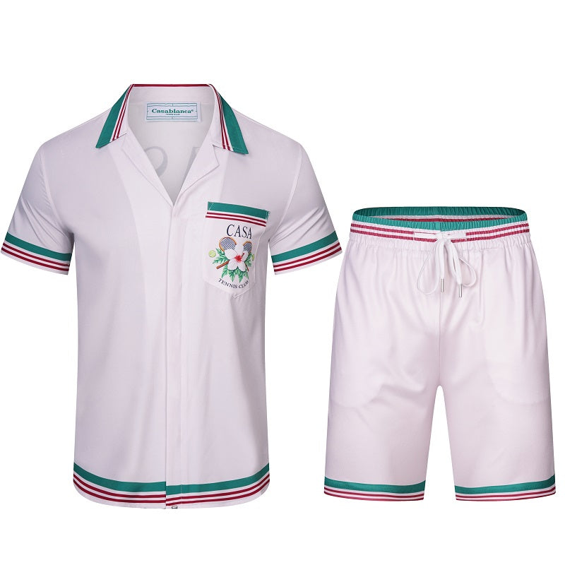SOLO CASABLANCA 23SS SILK CUBA COLLAR SHIRT