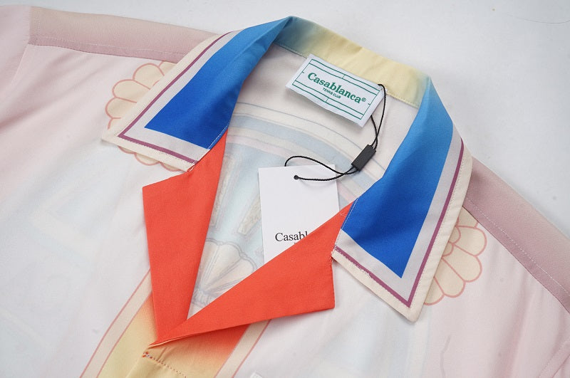 SOLO CASABLANCA 23SS SILK CUBA COLLAR SHIRT