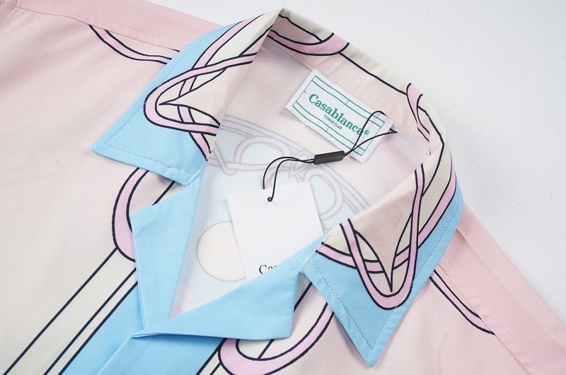 SOLO CASABLANCA 23SS SILK CUBA COLLAR SHIRT