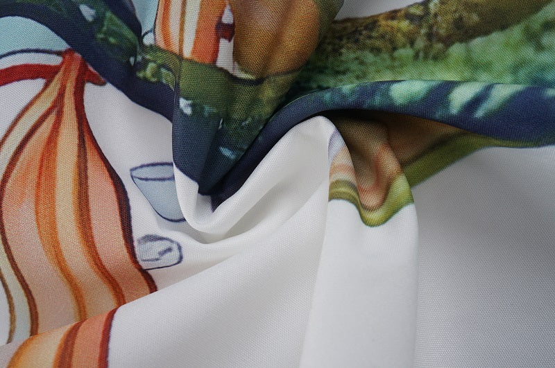 SOLO CASABLANCA 23SS SILK CUBA COLLAR SHIRT