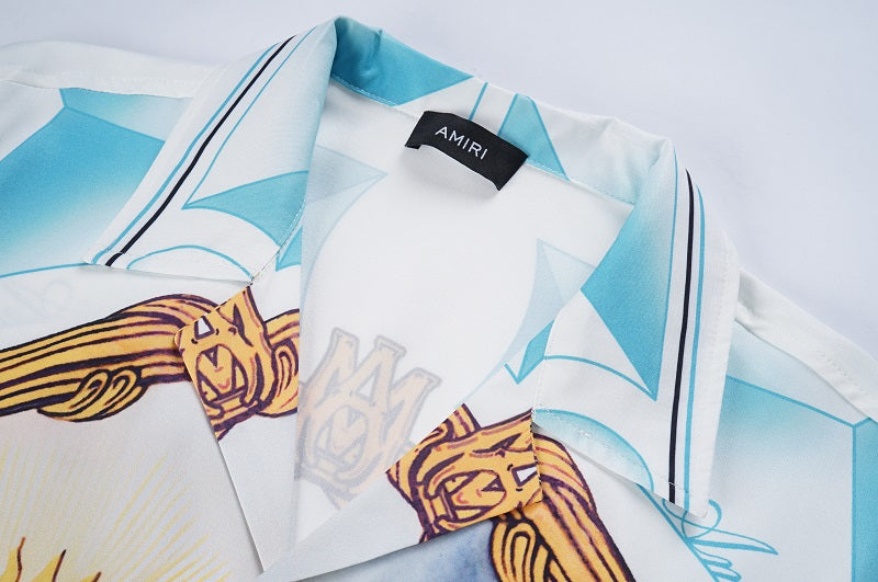 SOLO AMIRI 2023SS SILK SHORT SLEEVE SHIRT