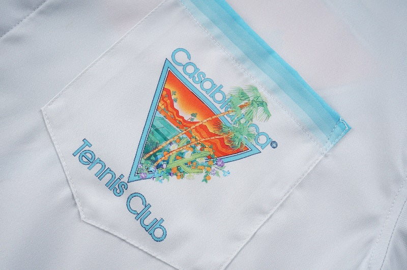SOLO CASABLANCA 23SS SILK CUBA COLLAR SHIRT
