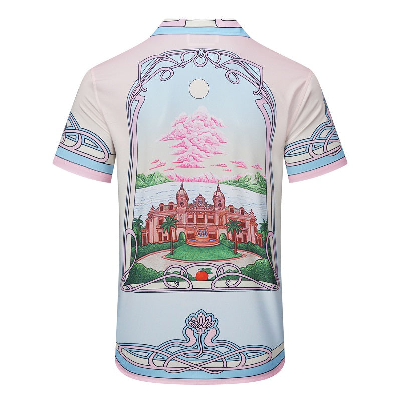 SOLO CASABLANCA 23SS SILK CUBA COLLAR SHIRT