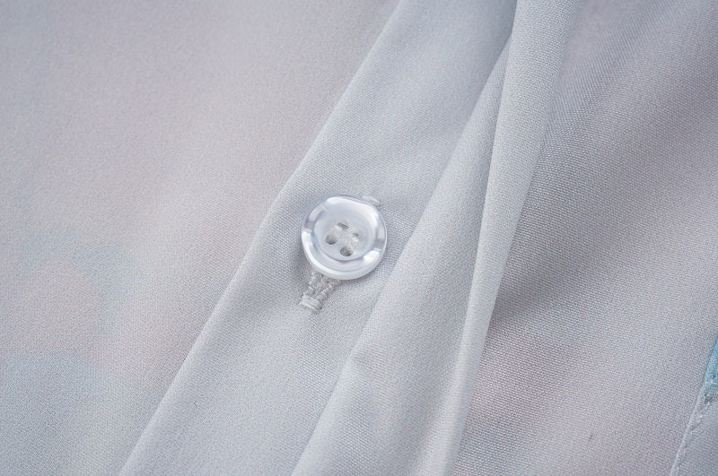 SOLO CASABLANCA 23SS SILK CUBA COLLAR SHIRT