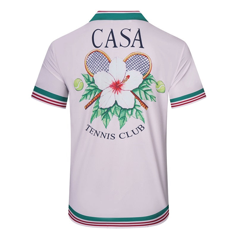 SOLO CASABLANCA 23SS SILK CUBA COLLAR SHIRT
