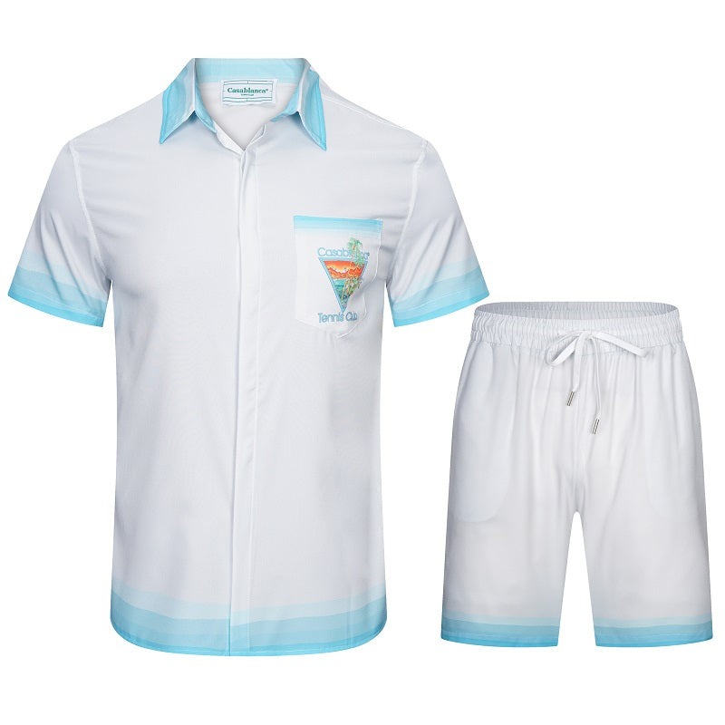 SOLO CASABLANCA 23SS SILK CUBA COLLAR SHIRT