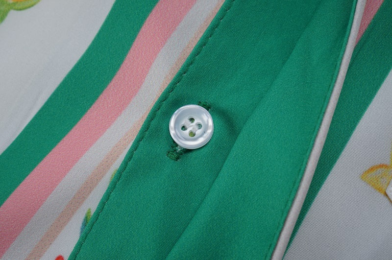SOLO CASABLANCA 23SS SILK CUBA COLLAR SHIRT