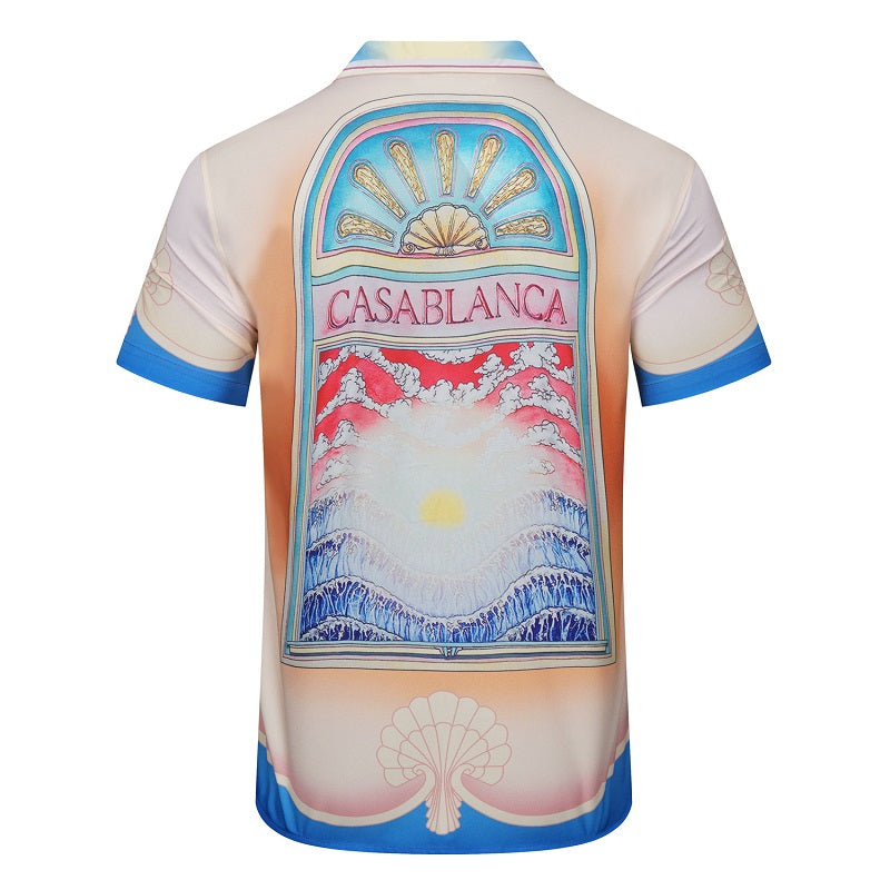 SOLO CASABLANCA 23SS SILK CUBA COLLAR SHIRT