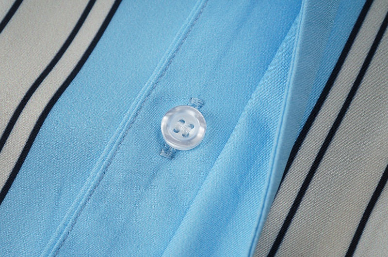 SOLO CASABLANCA 23SS SILK CUBA COLLAR SHIRT