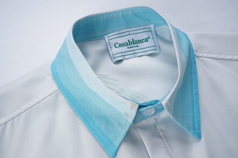 SOLO CASABLANCA 23SS SILK CUBA COLLAR SHIRT