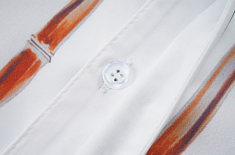 SOLO CASABLANCA 23SS SILK CUBA COLLAR SHIRT
