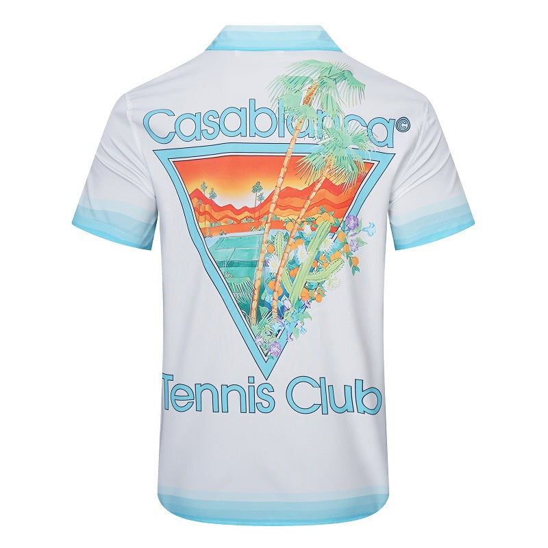 SOLO CASABLANCA 23SS SILK CUBA COLLAR SHIRT