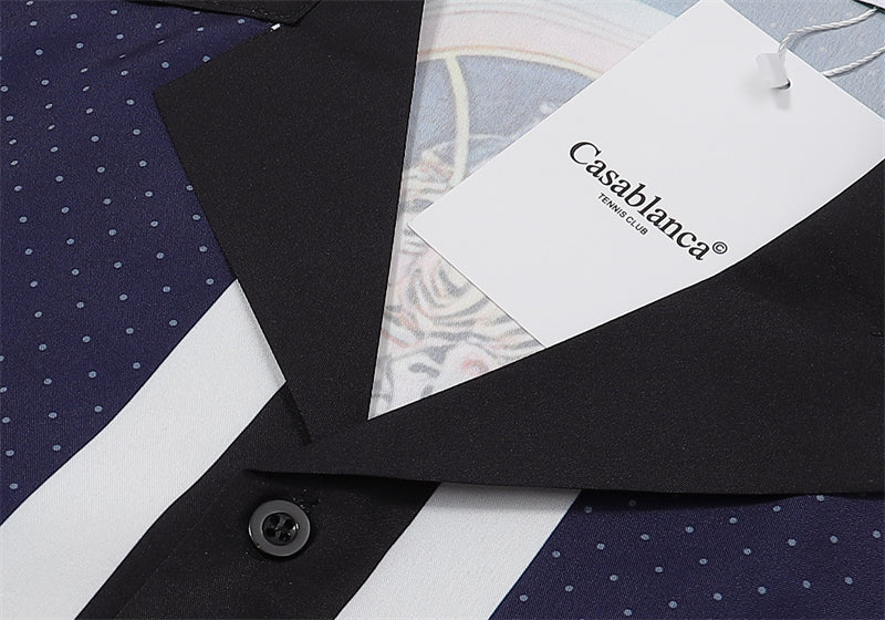 SOLO CASABLANCA 23SS SILK CUBA COLLAR SHIRT