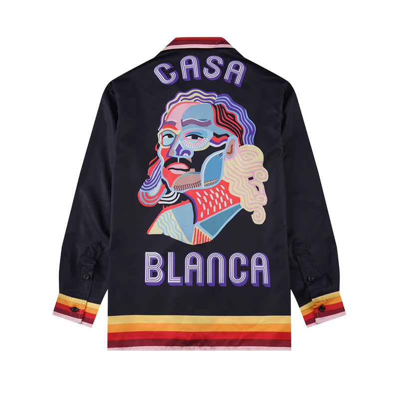 SOLO CASABLANCA 23SS SILK CUBA COLLAR SHIRT