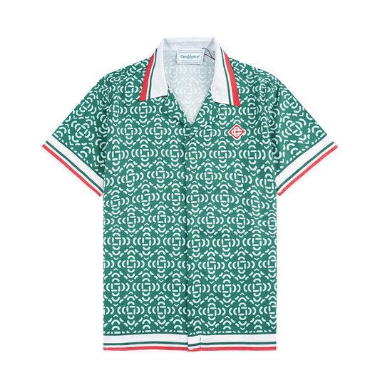 SOLO CASABLANCA 23SS SILK CUBA COLLAR SHIRT
