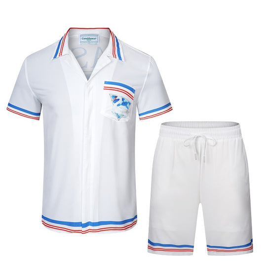 SOLO CASABLANCA 23SS SILK CUBA COLLAR SHIRT