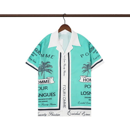 SOLO CASABLANCA 23SS SILK CUBA COLLAR SHIRT