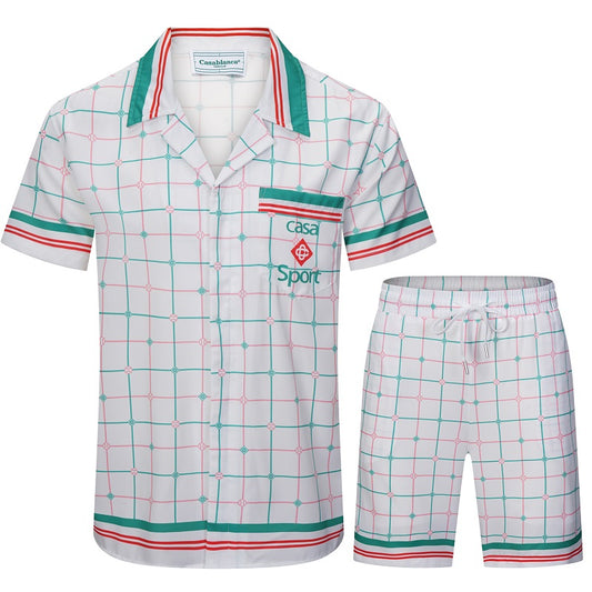 SOLO CASABLANCA 23SS SILK CUBA COLLAR SHIRT