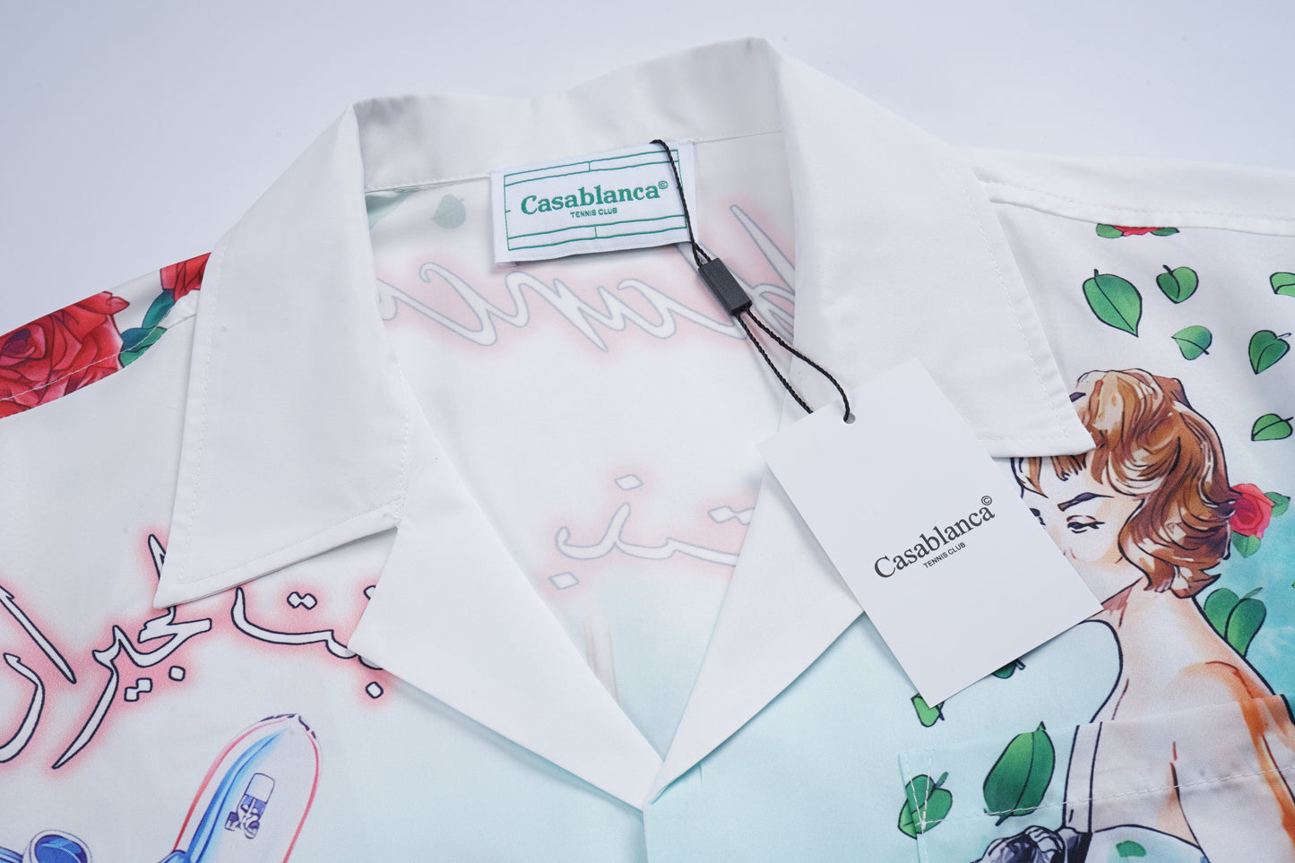 SOLO CASABLANCA 23SS SILK CUBA COLLAR SHIRT