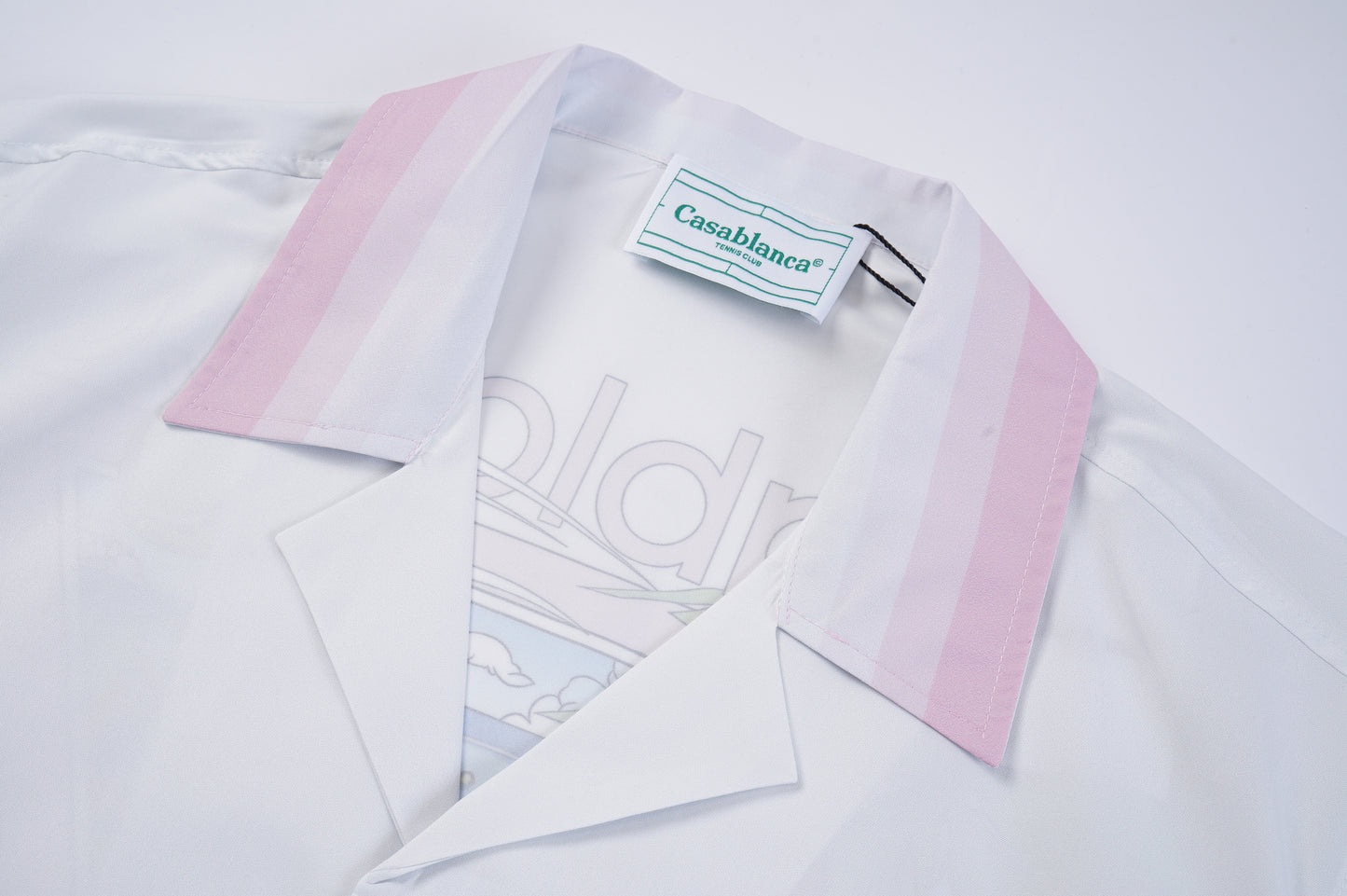 SOLO CASABLANCA 23SS SILK CUBA COLLAR SHIRT