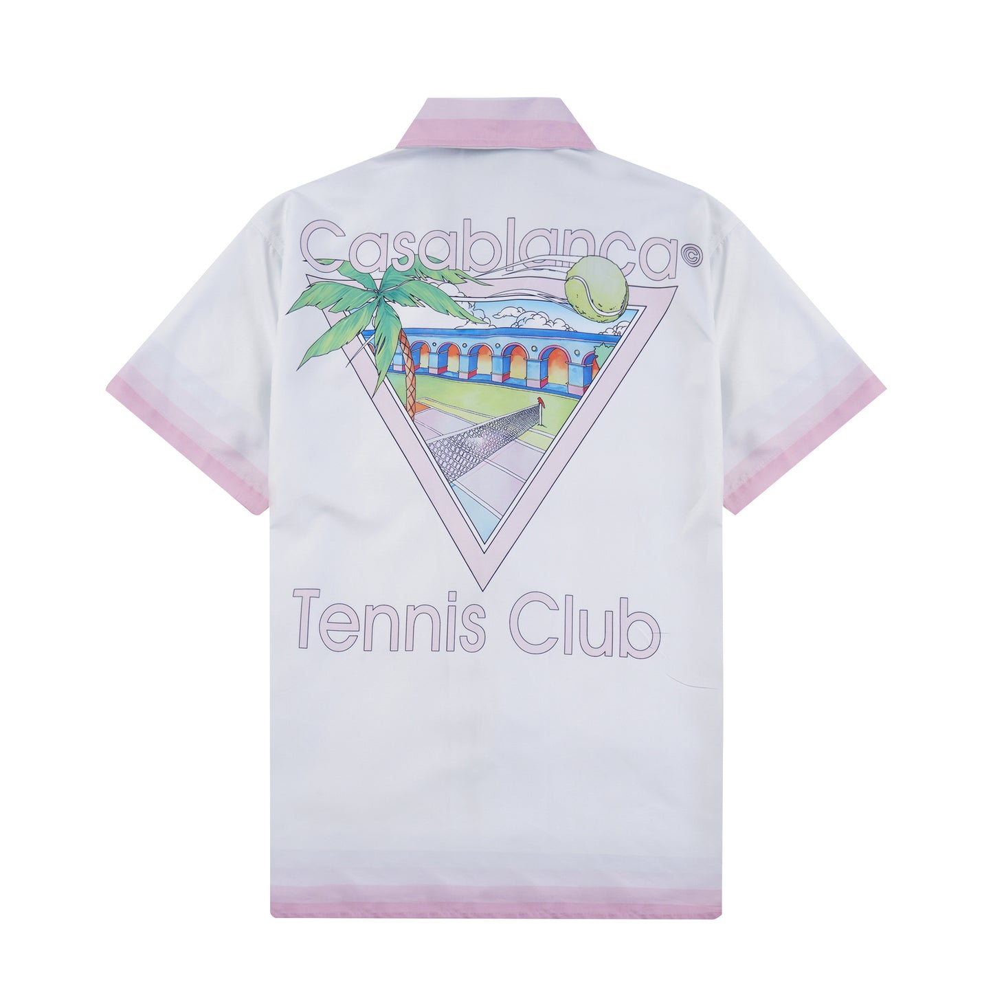 SOLO CASABLANCA 23SS SILK CUBA COLLAR SHIRT