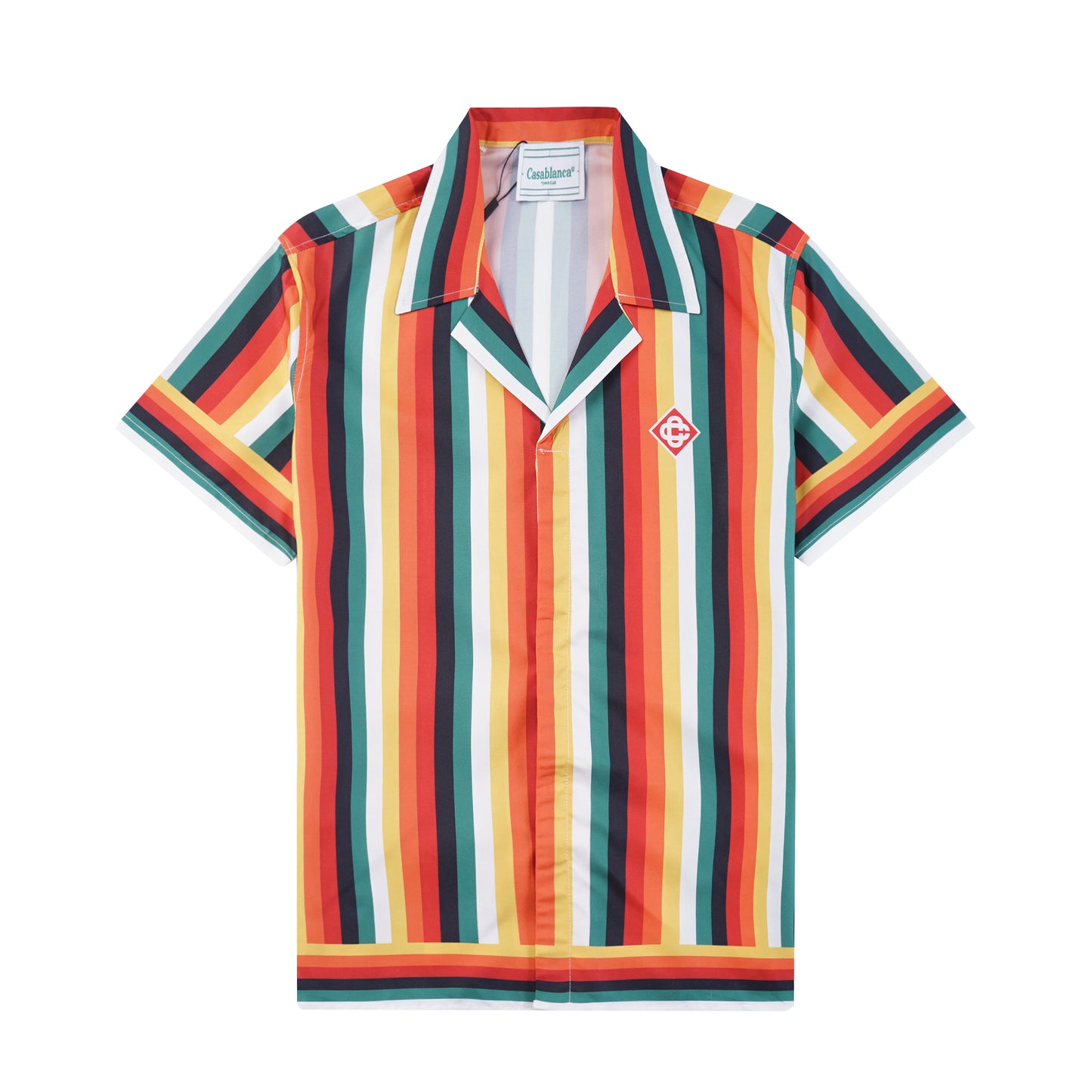 SOLO CASABLANCA 23SS SILK CUBA COLLAR SHIRT