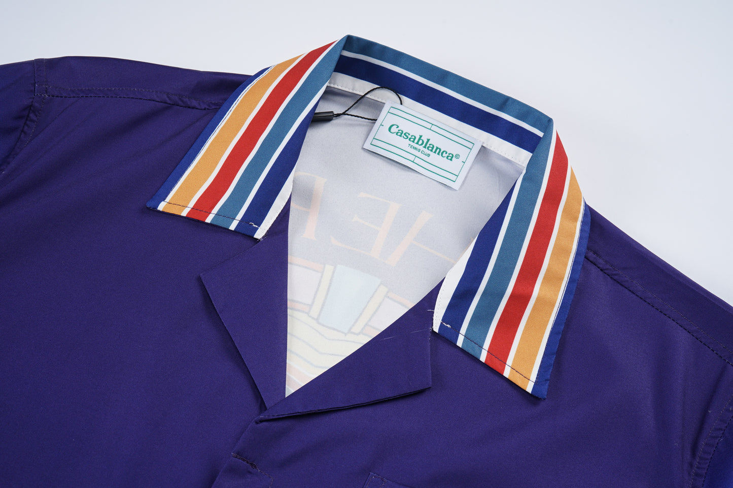 SOLO CASABLANCA 23SS SILK CUBA COLLAR SHIRT