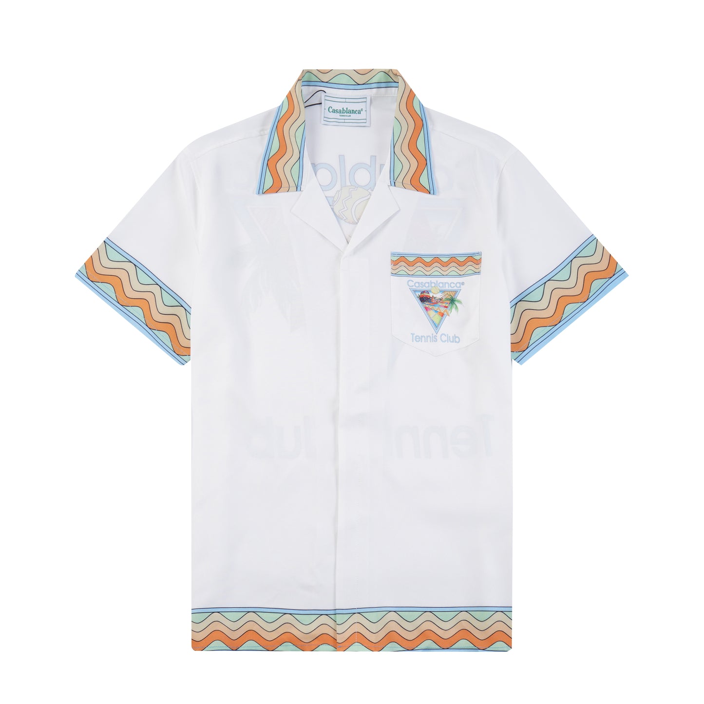 SOLO CASABLANCA 23SS SILK CUBA COLLAR SHIRT