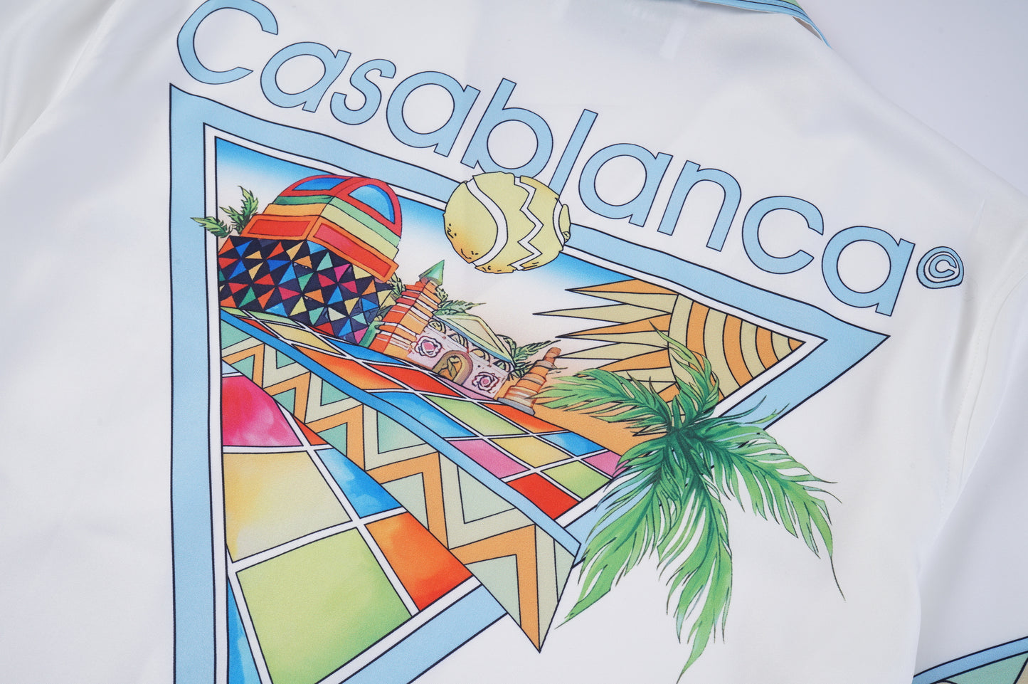 SOLO CASABLANCA 23SS SILK CUBA COLLAR SHIRT