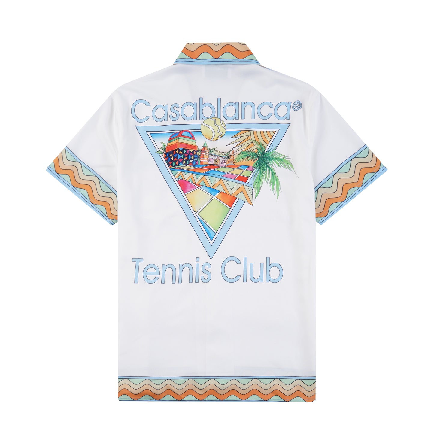 SOLO CASABLANCA 23SS SILK CUBA COLLAR SHIRT
