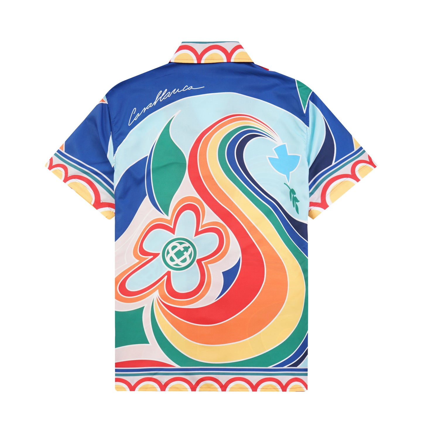 SOLO CASABLANCA 23SS SILK CUBA COLLAR SHIRT