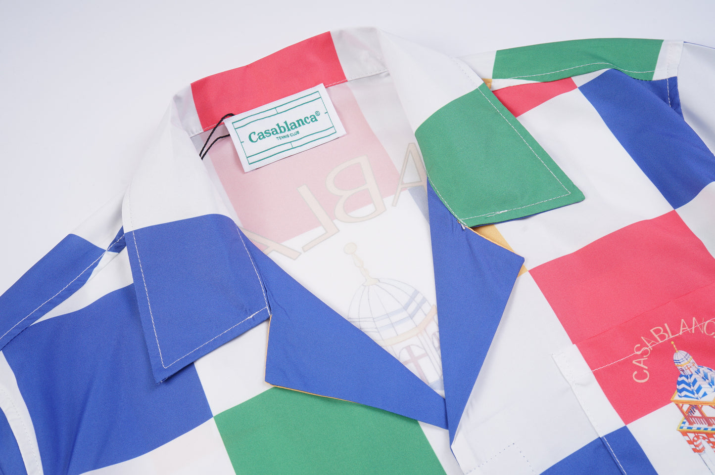 SOLO CASABLANCA 23SS SILK CUBA COLLAR SHIRT