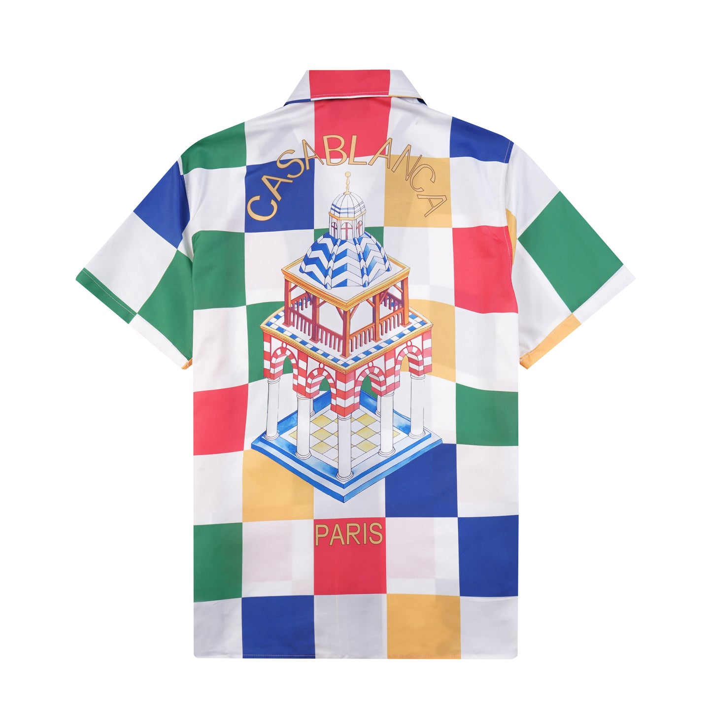 SOLO CASABLANCA 23SS SILK CUBA COLLAR SHIRT