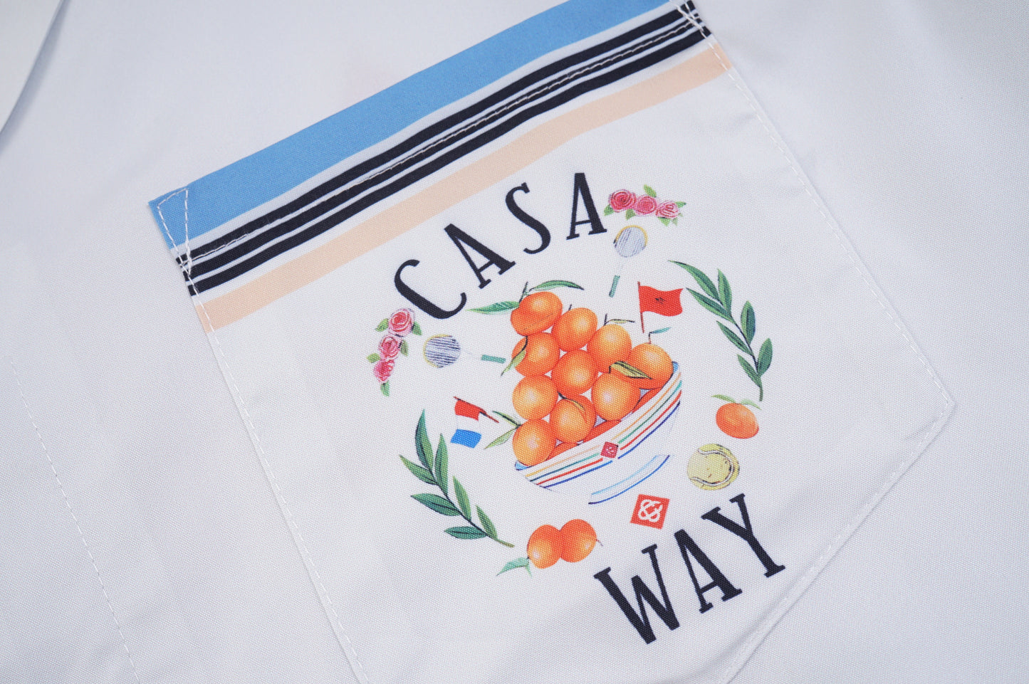 SOLO CASABLANCA 23SS SILK CUBA COLLAR SHIRT