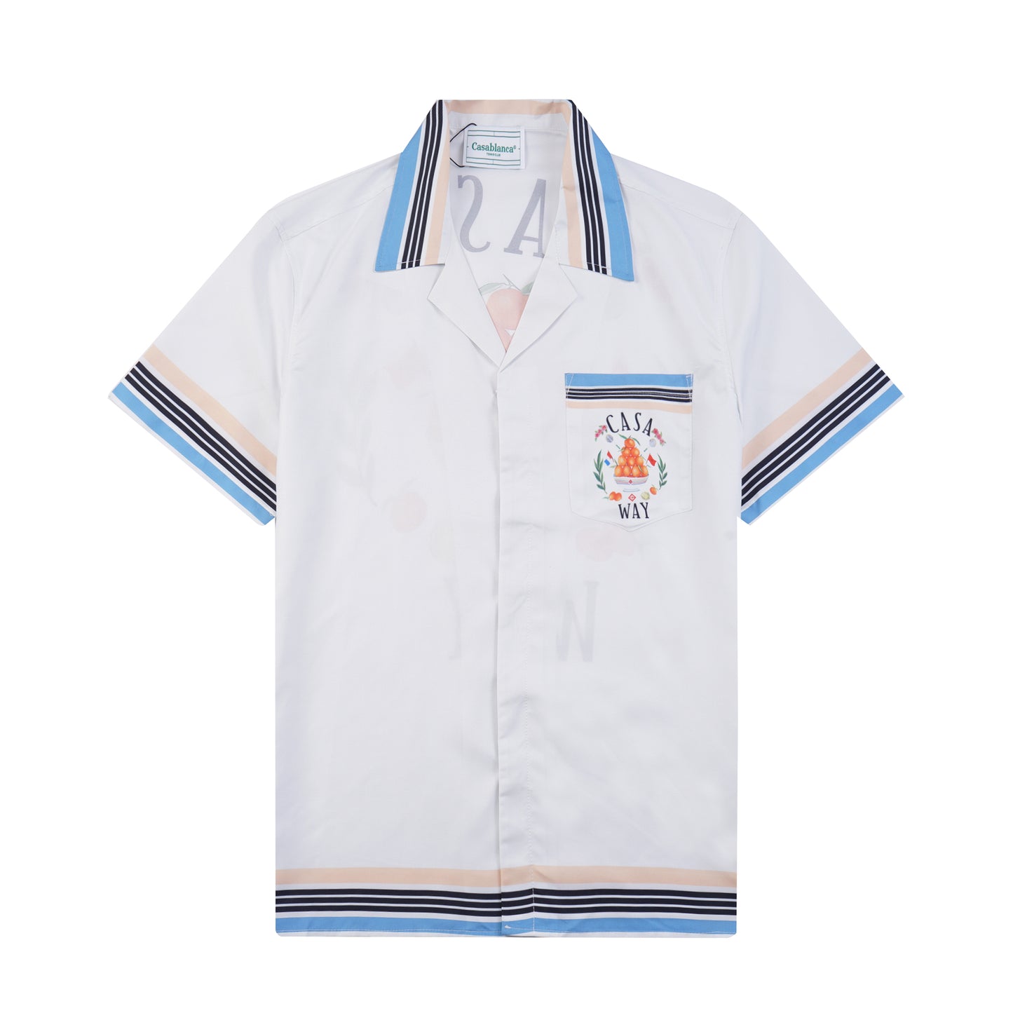 SOLO CASABLANCA 23SS SILK CUBA COLLAR SHIRT