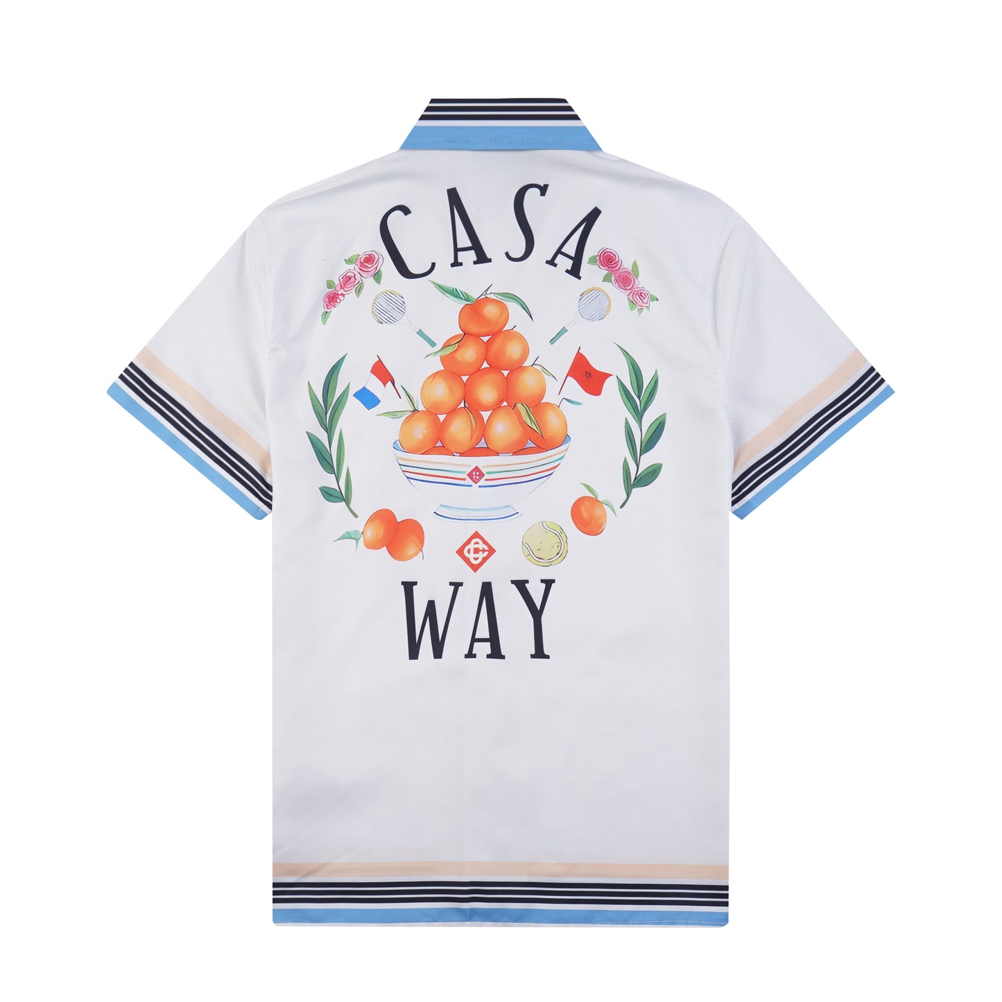 SOLO CASABLANCA 23SS SILK CUBA COLLAR SHIRT