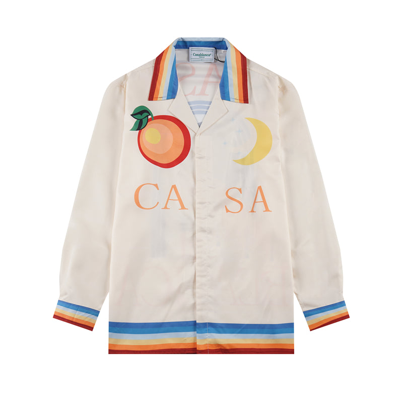 SOLO CASABLANCA 23SS SILK CUBA COLLAR SHIRT