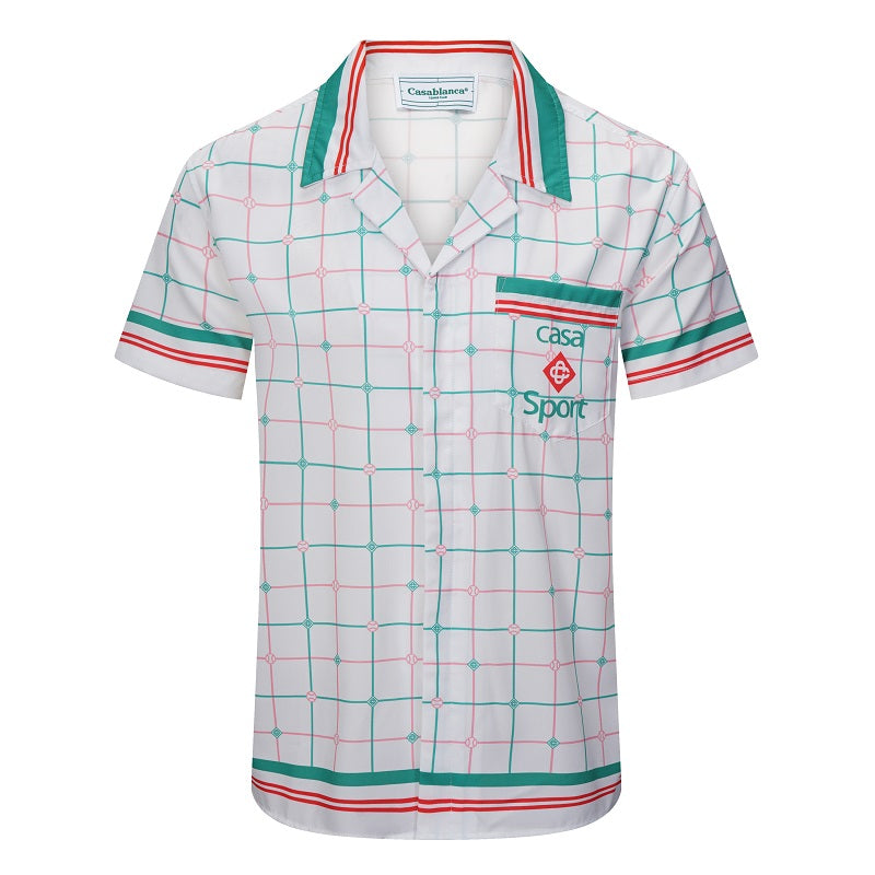SOLO CASABLANCA 23SS SILK CUBA COLLAR SHIRT