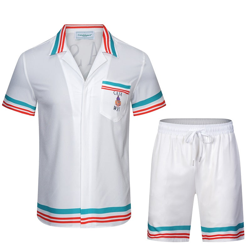 SOLO CASABLANCA 23SS SILK CUBA COLLAR SHIRT