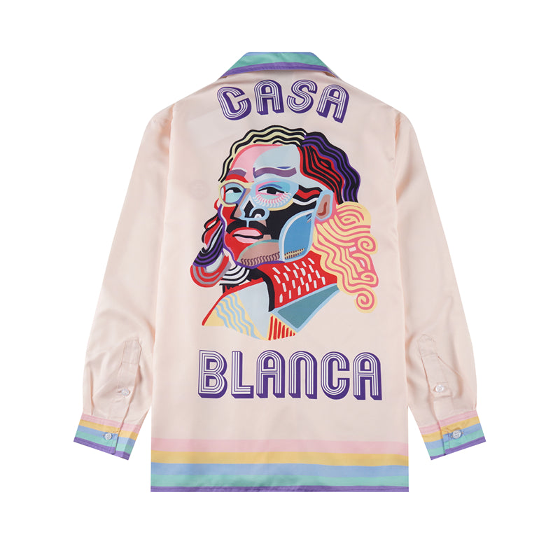 SOLO CASABLANCA 23SS SILK CUBA COLLAR SHIRT